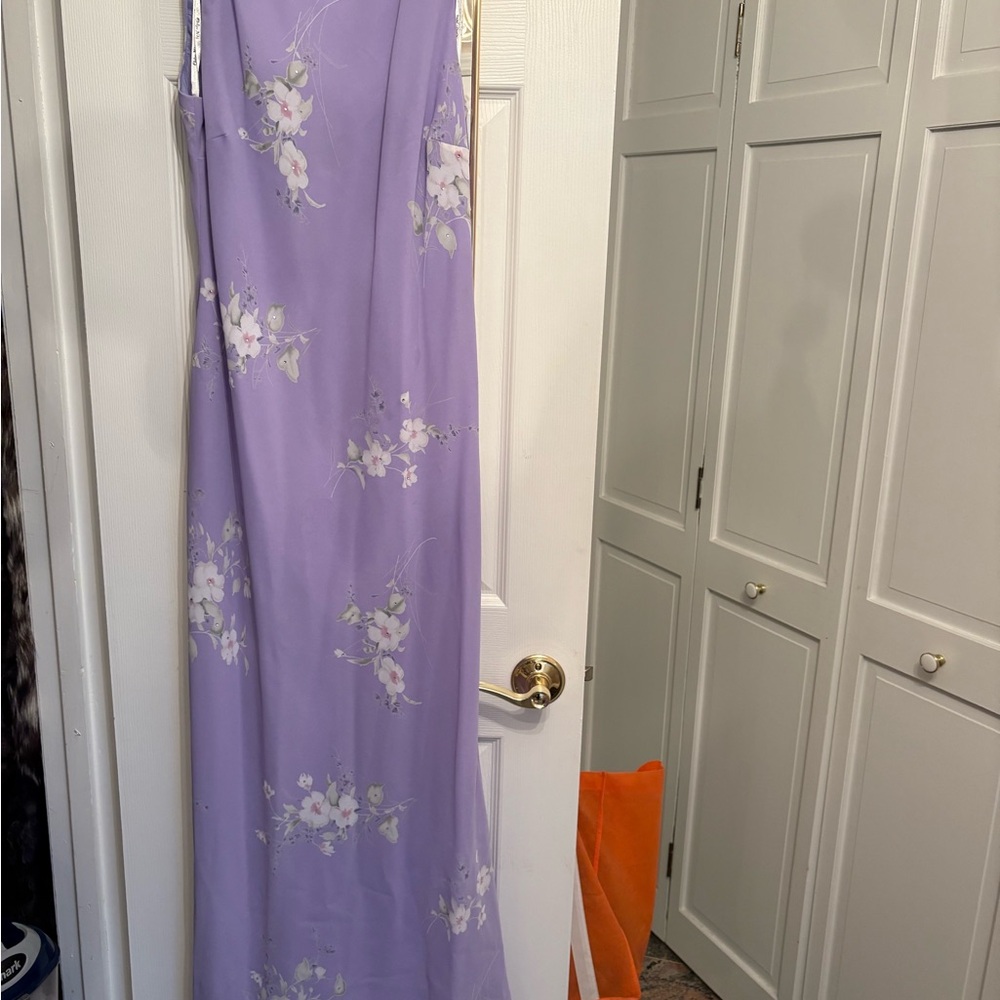 Elegant Lavender Floral Dress